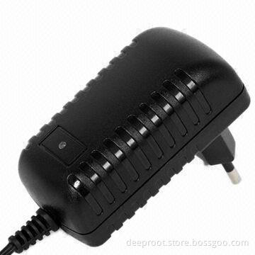 AC/DC Adapter for CCTV Camera, with 12V 1A/12V 1.5A Output Standard, European Plug, CE Certificate
